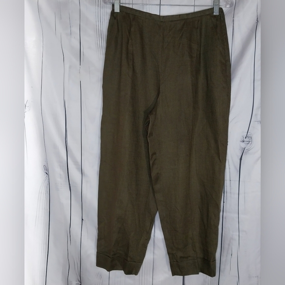 Valerie Stevens Pants - Valerie Stevens 100% Linen Cropped Pants